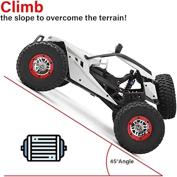 WLTOYS WL 12429 1/12 4WD RC Racing Car High Speed Off-Road Remote Control Alloy Crawler Truck LED Light Buggy Toy Kids Gift RTF (12429 1 * 1500)