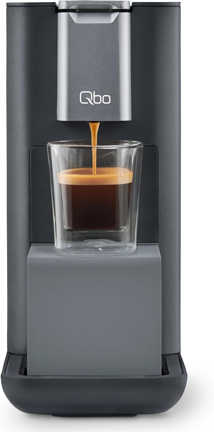 Tchibo Qbo Essential Premium Capsule Machine brewing coffee