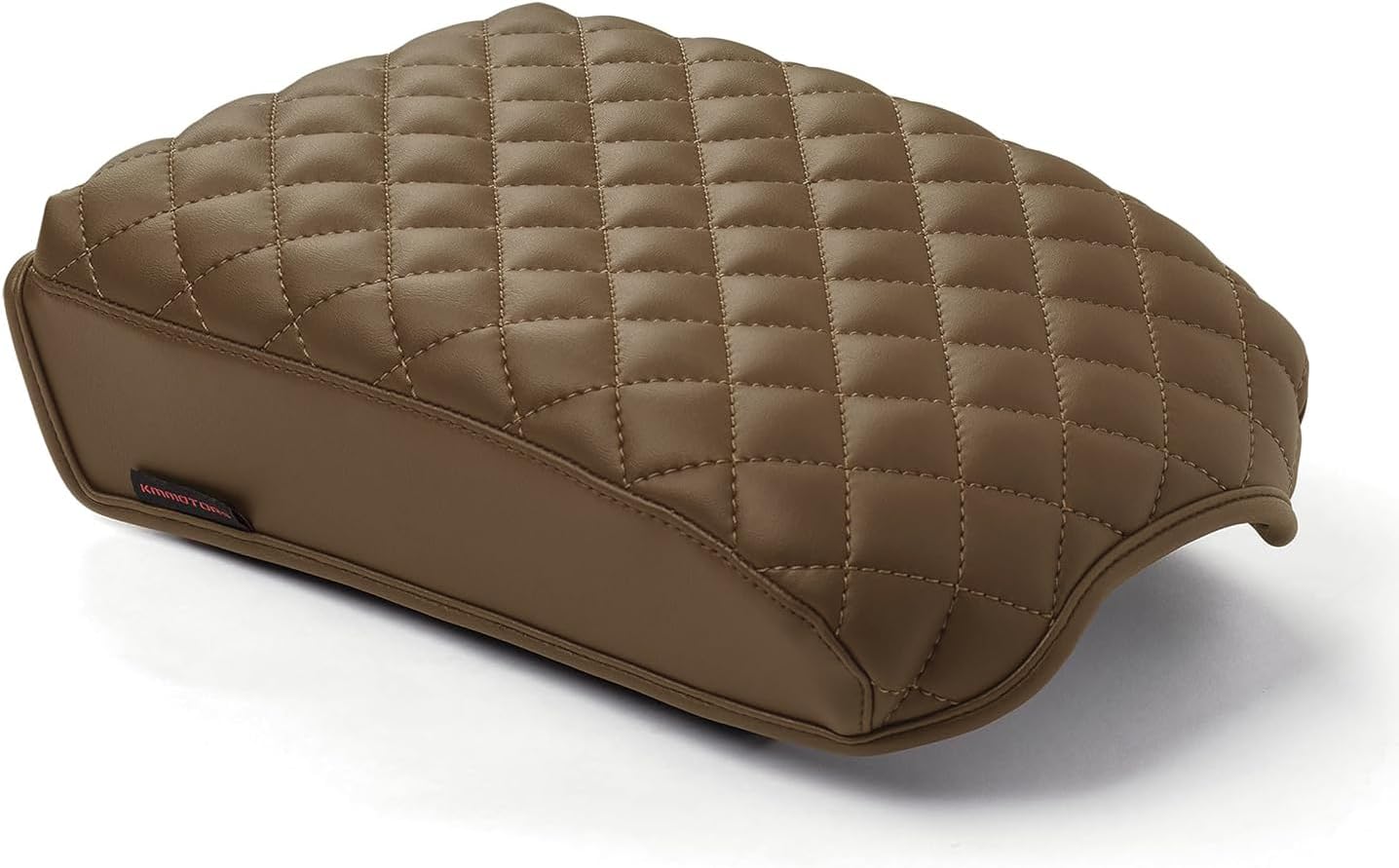 KMMOTORS Telluride Console Cover, Armrest Cushion, Vegan Leather, Console lid Protector, Anti-Scratch(Brown)