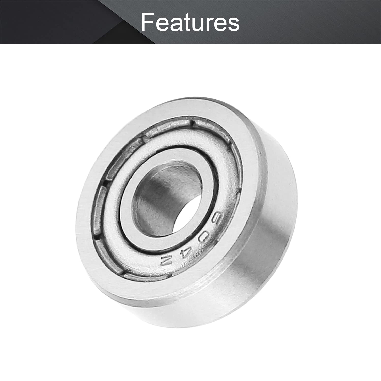 Othmro Lot De 2 Roulements à Billes à Double, 4 X 16 X 5 Mm, Roulements