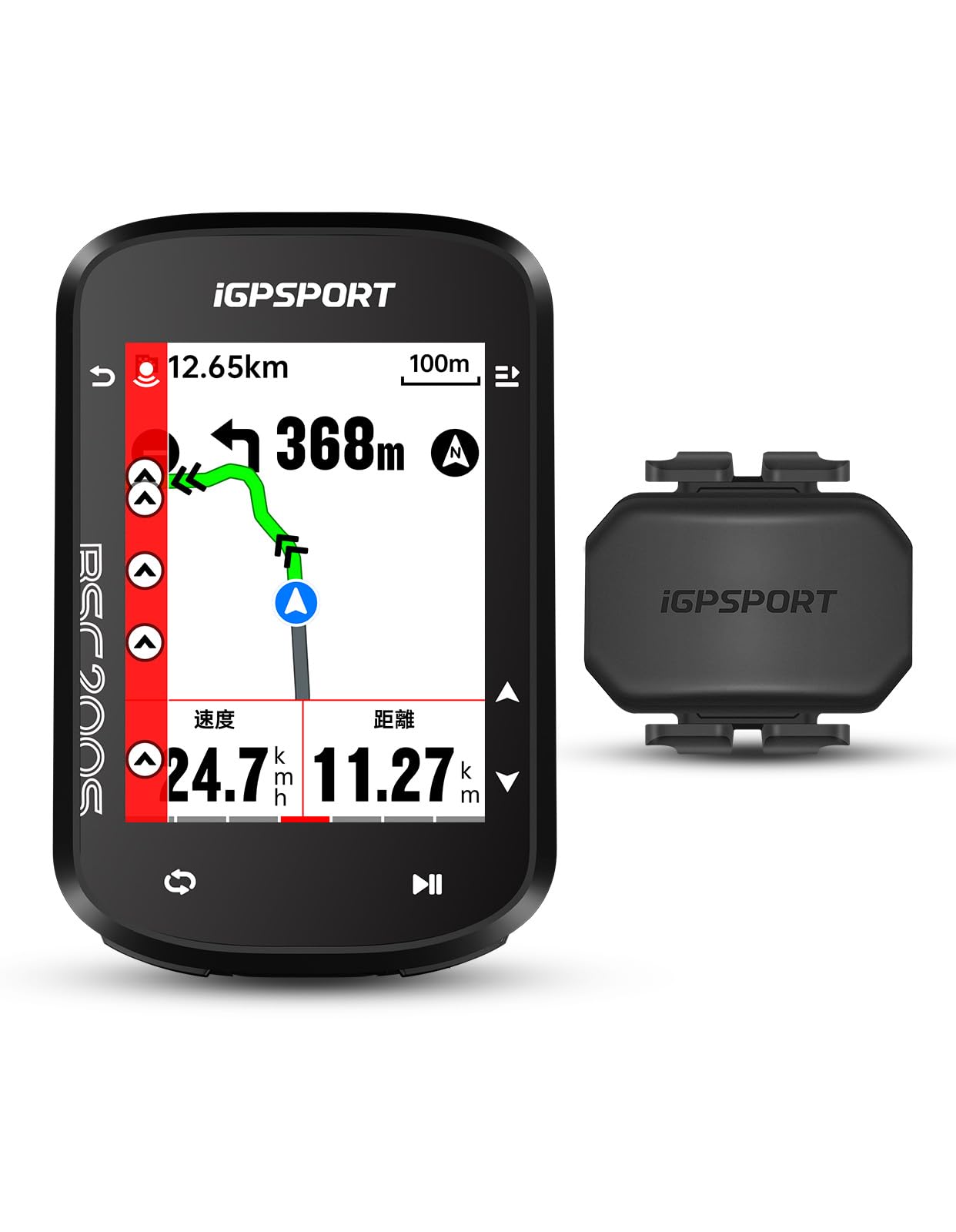 iGPSPORT BSC200S サイコン本体とスピードメーターとケイデンス Amazon | iGPSPORT BSC200S GPSサイクルコンピューター + CAD70