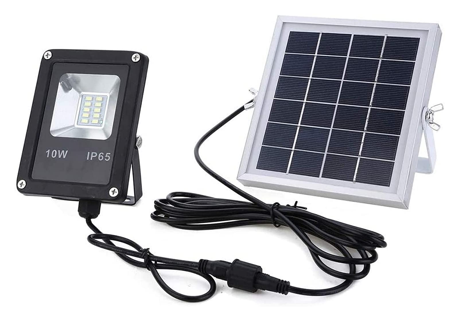 Spot lumineux solaire orientable 10W pour éclairage de jardin