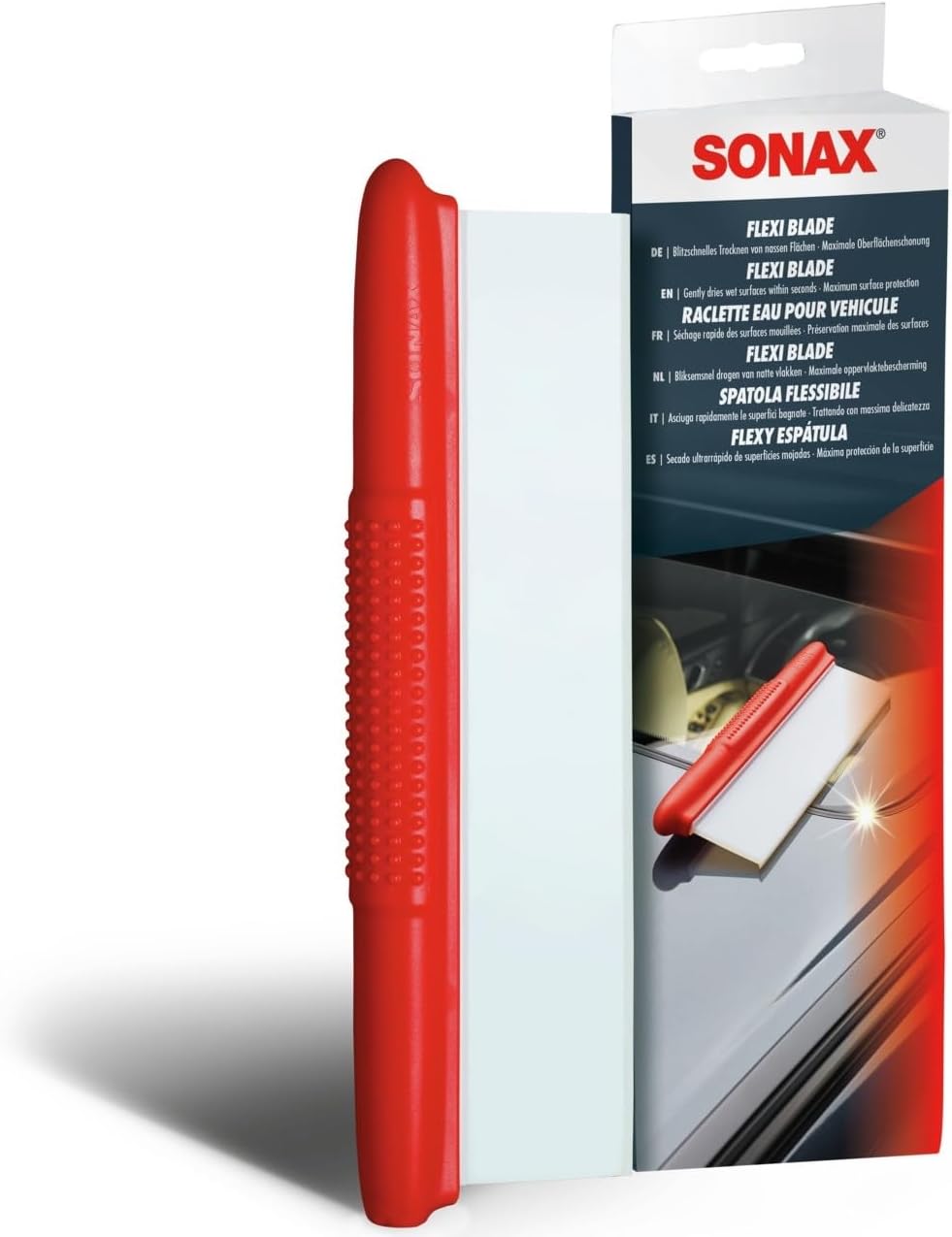 SONAX FlexiBlade (1 piece) lightning-fast drying of wet surfaces with maximum...