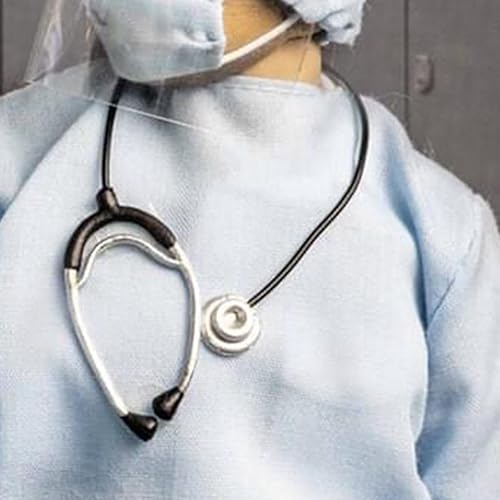 Miniatura 4 de Aymzbd 16 escala estetoscopio modelo escena decoración decoración para 12 pulgadas figura de acción