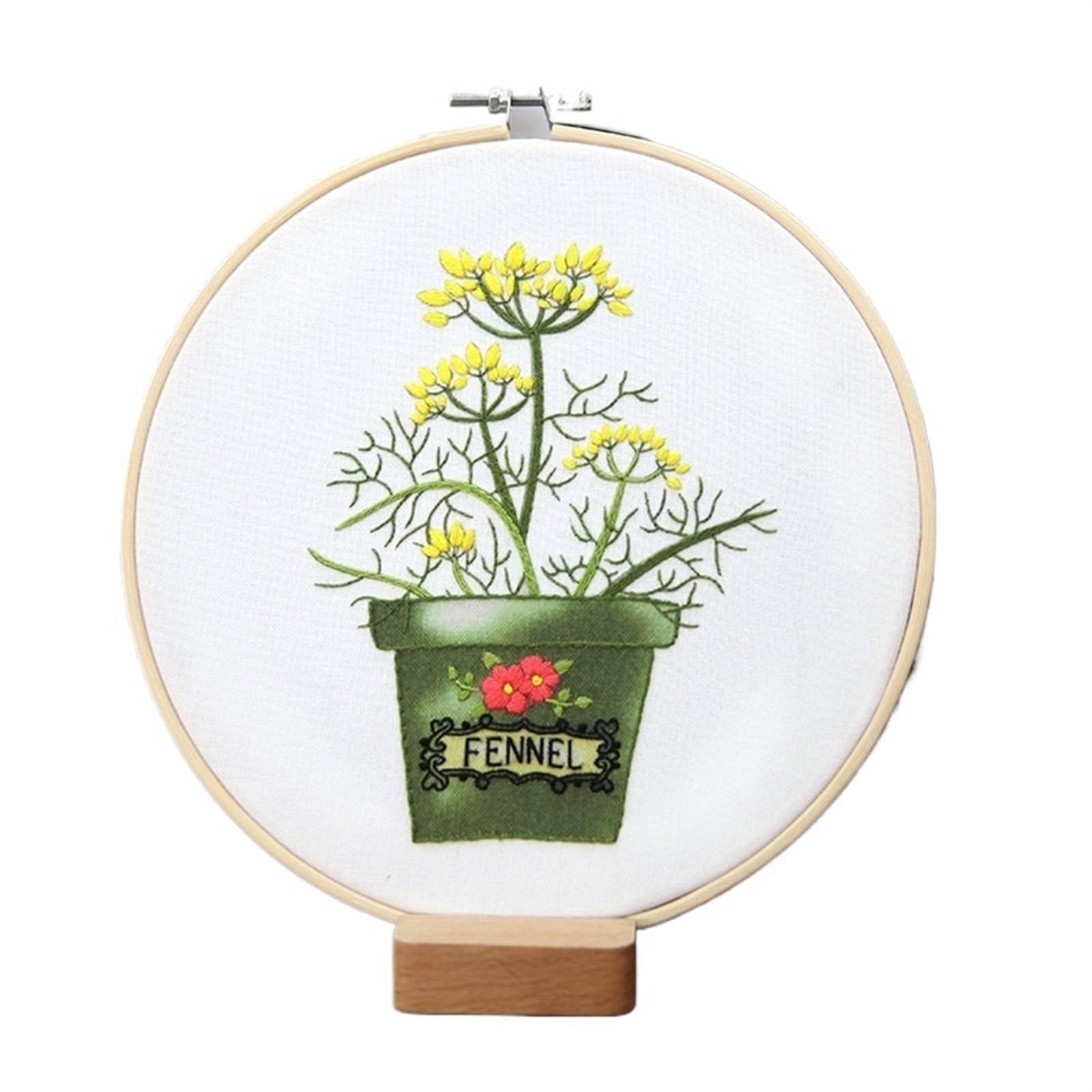 LKLNKVL embroidery, Embroidery Kit， Flower Stamped Kit(Color 16,Without hoop)