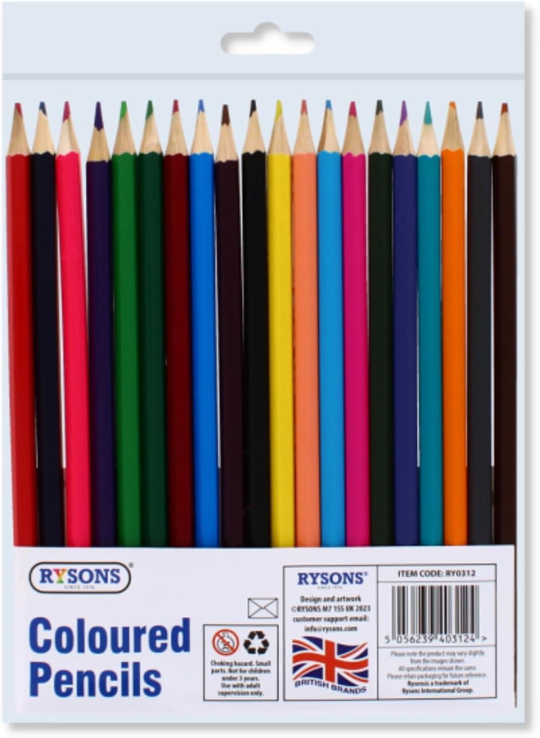 20 Pack Coloured Pencils Set – Bright Vibrant Colours, Pre-Sharpened Smooth Colouring Pencils for Kids, School Supplies, Drawing, Sketching & Art Projects