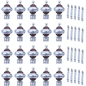 Jay Khodiyar Stainless Steel Curtain Bracket Set of 10 (20 Piece) Curtain finials/Curtain Accessories/Curtain Fittings Curtain Bracket