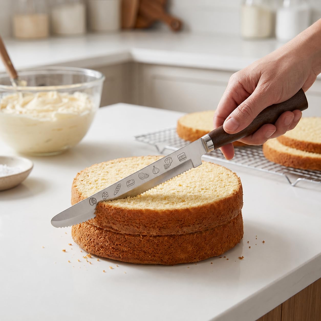 Machado Serrated Bread Knife - Razor Sharp! -6