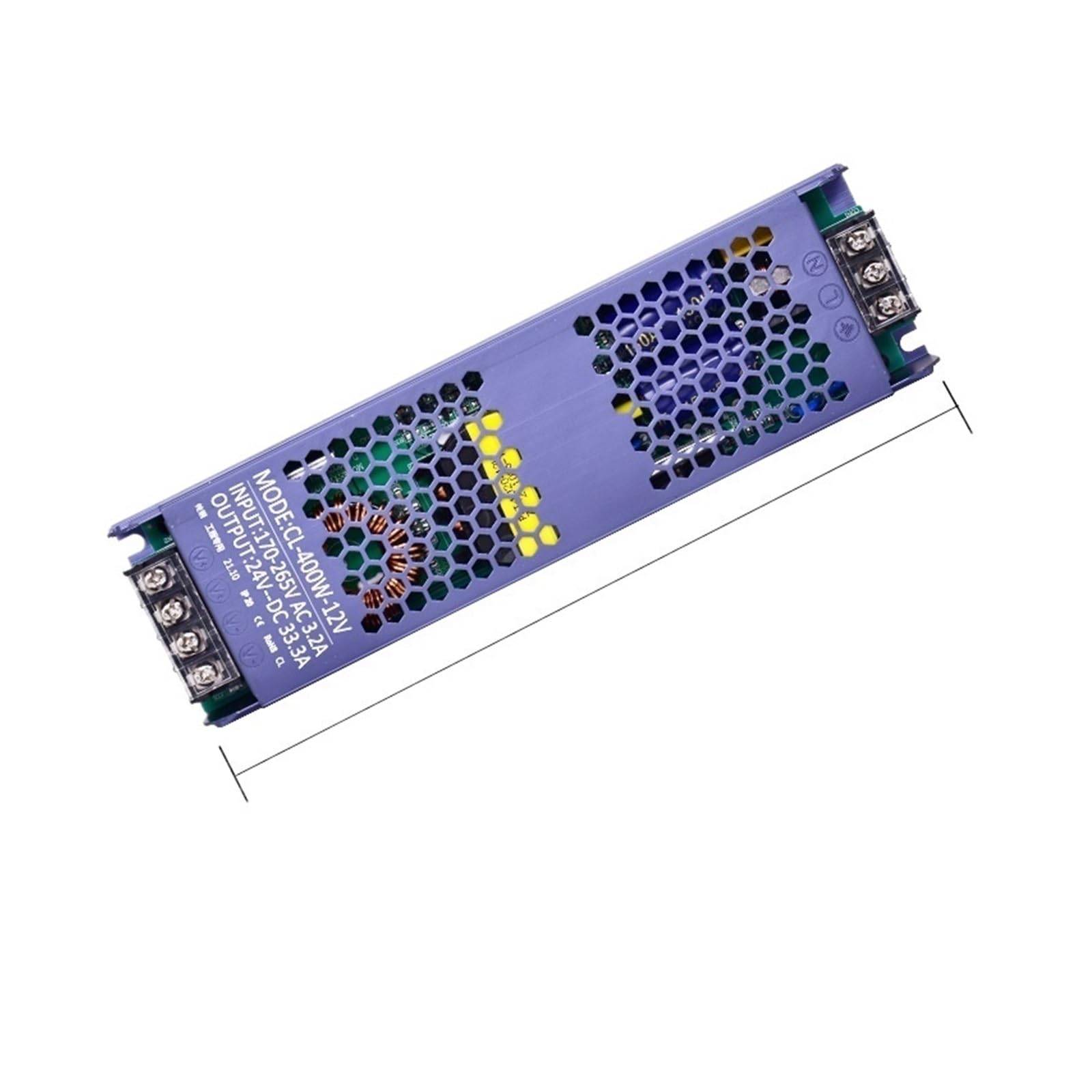 Transformateur LED 12V 400W pour caisson lumineux et bande linéaire
