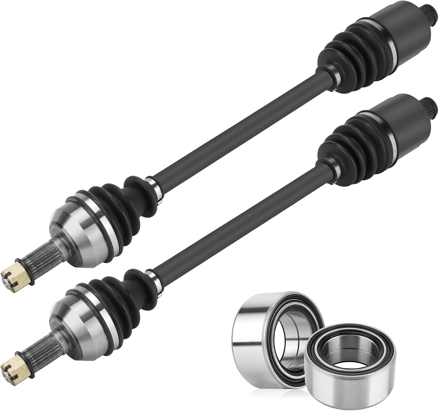 Youxmoto Rear Left/Right CV Axle & Wheel Bearing Kit Fit for Polaris 2016-2020 General 1000/1000-4 (NOT FIT XP models), 2016-2022 RZR S 900/1000, 2015-2018 RZR 4 900, Replace for 1333081, 1333947