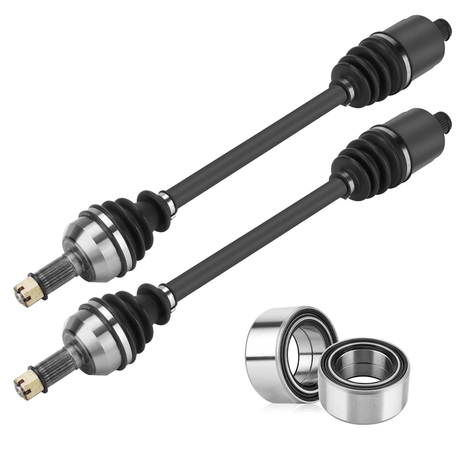 Youxmoto Rear Left/Right CV Axle & Wheel Bearing Kit Fit for Polaris RZR 4 S 900/1000 EPS 2015-2021, for General 1000 2016 2017 2018, 4340 Chromoly Steel, Replace for 1333081, 1333947