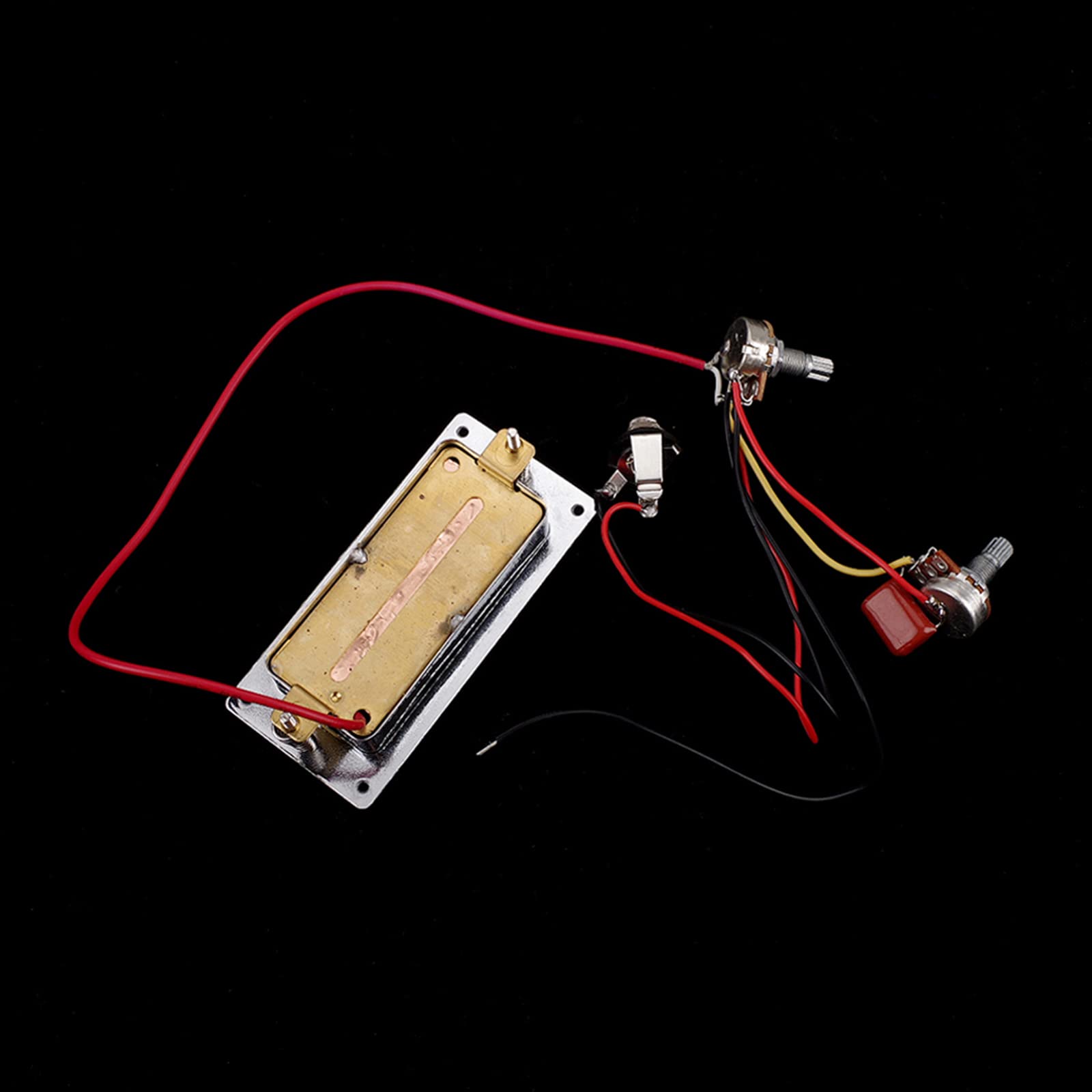 Set di mini pickup Humbucker in ceramica pre-cablato a doppia bobina per chitarra elettrica, con pickup precablati per volume e tono