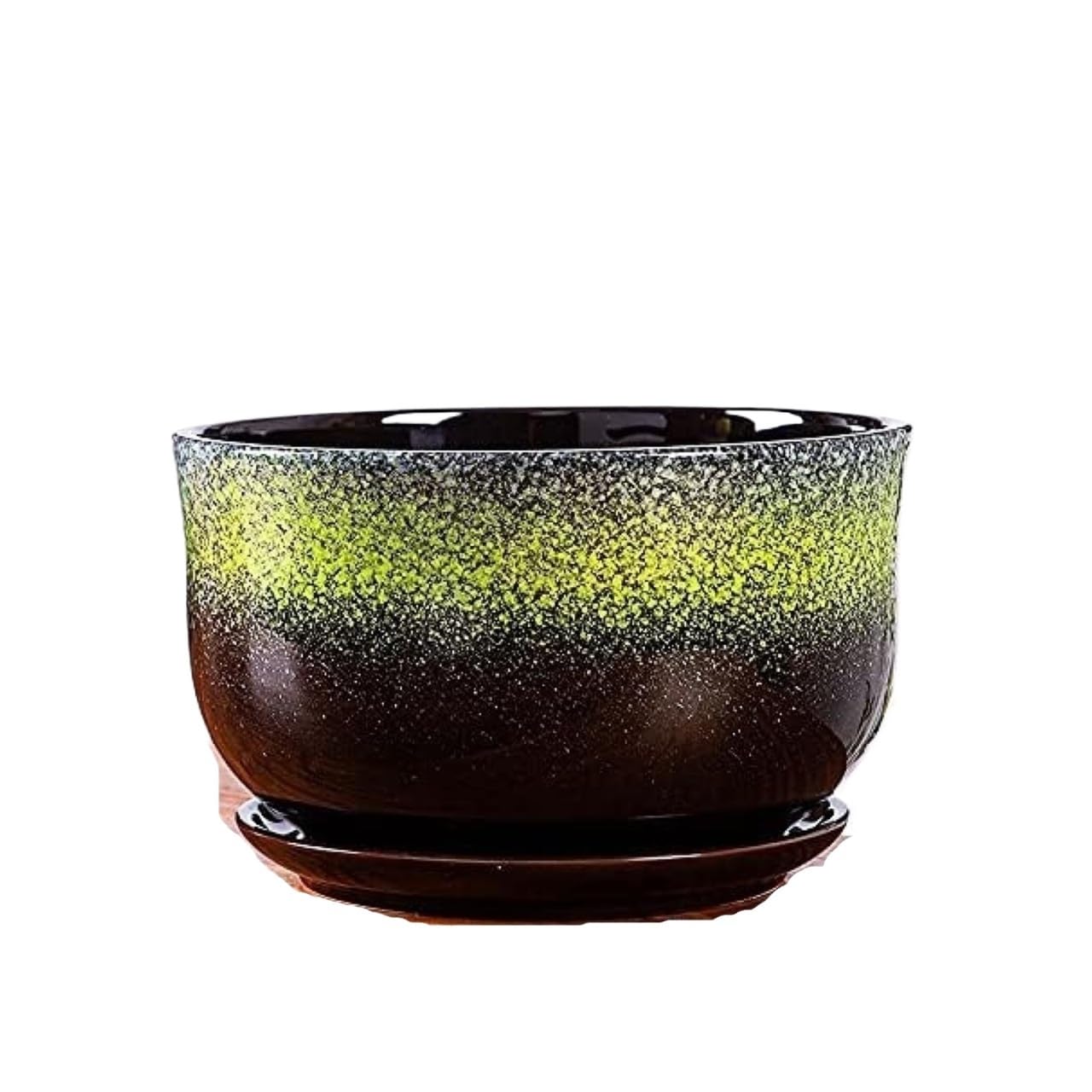 Doniczki do domu, doniczki, ceramiczne, duże, z podstawką, pojemnik na rośliny ogrodowe, gardenix (C, duża)