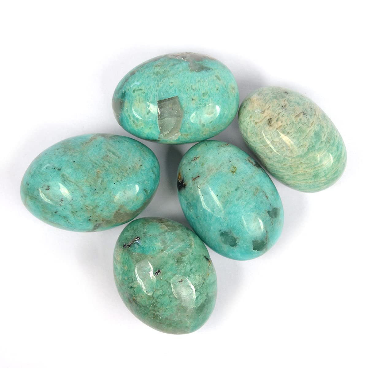 Reiki Crystal Products Natural Amazonite Superior Tumble Stone Raw Rough Stones for Reiki Healing and Crystal Healing Tumbled Stone (Color : Light Green)