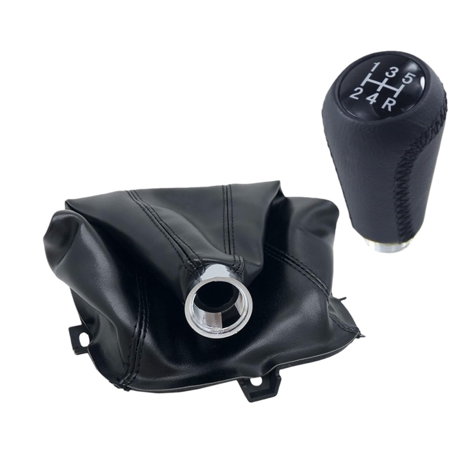 Kunyos 2Pcs Black Upgrade Shift Knob For Gwm Hover H3 H5 2010-2013 Black / Black Red / Brown
