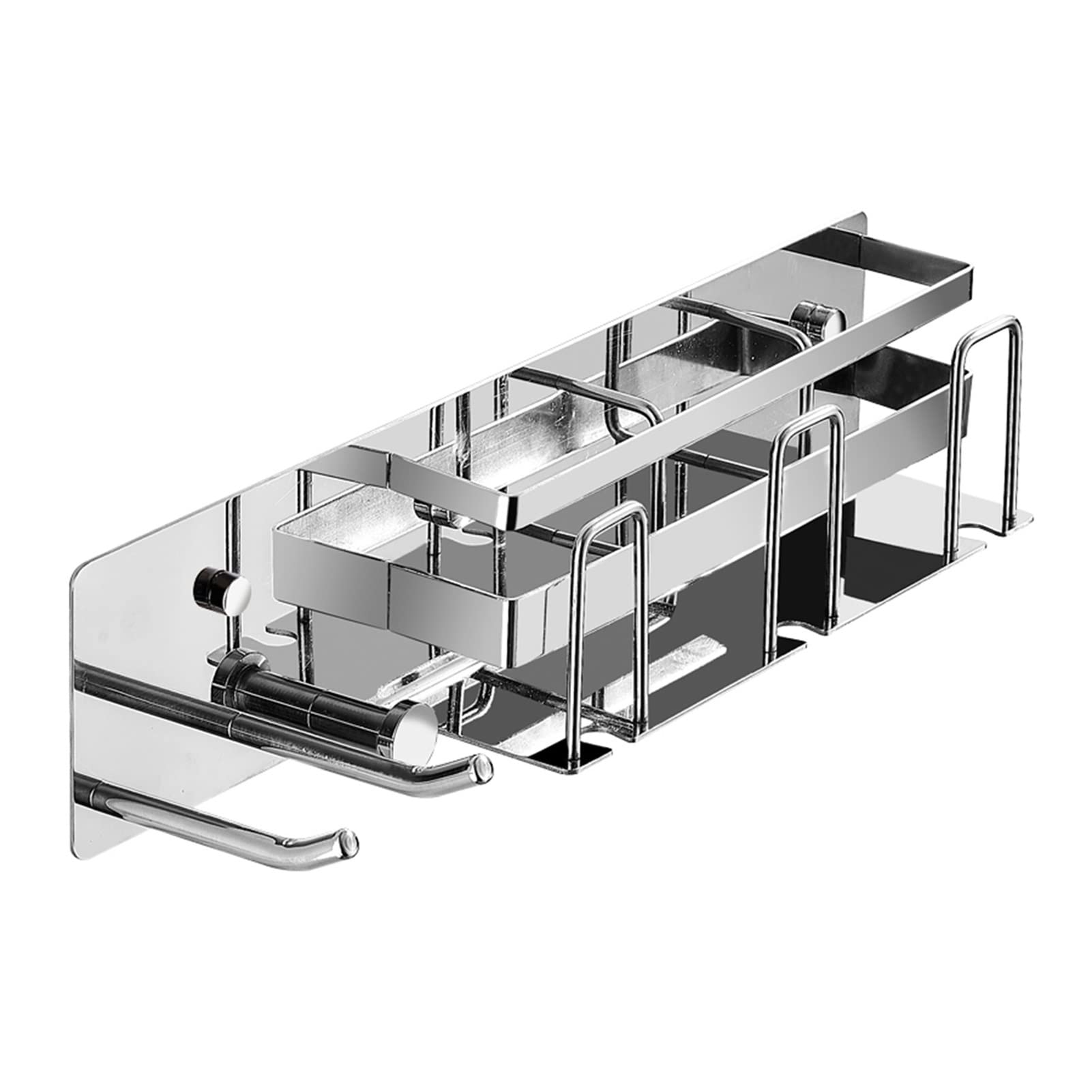 Soporte para pasta de dientes Titular del cepillo de dientes Taza de dientes del cepillo de dientes Soporte de la taza de enjuague bucal Punch-Libre de pared Colgante de la pared Cuarto de baño Secado