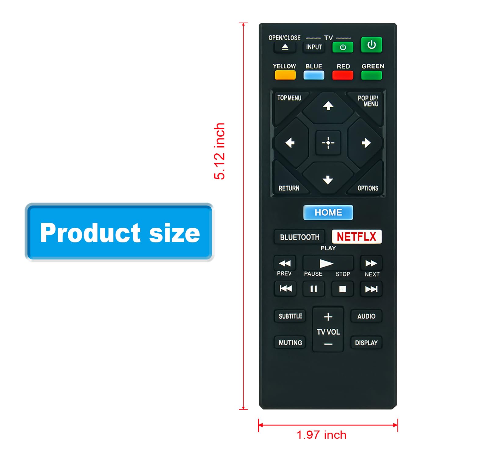 Amazon.com: RMT-VB200U Replace Remote Control Compatible with Sony