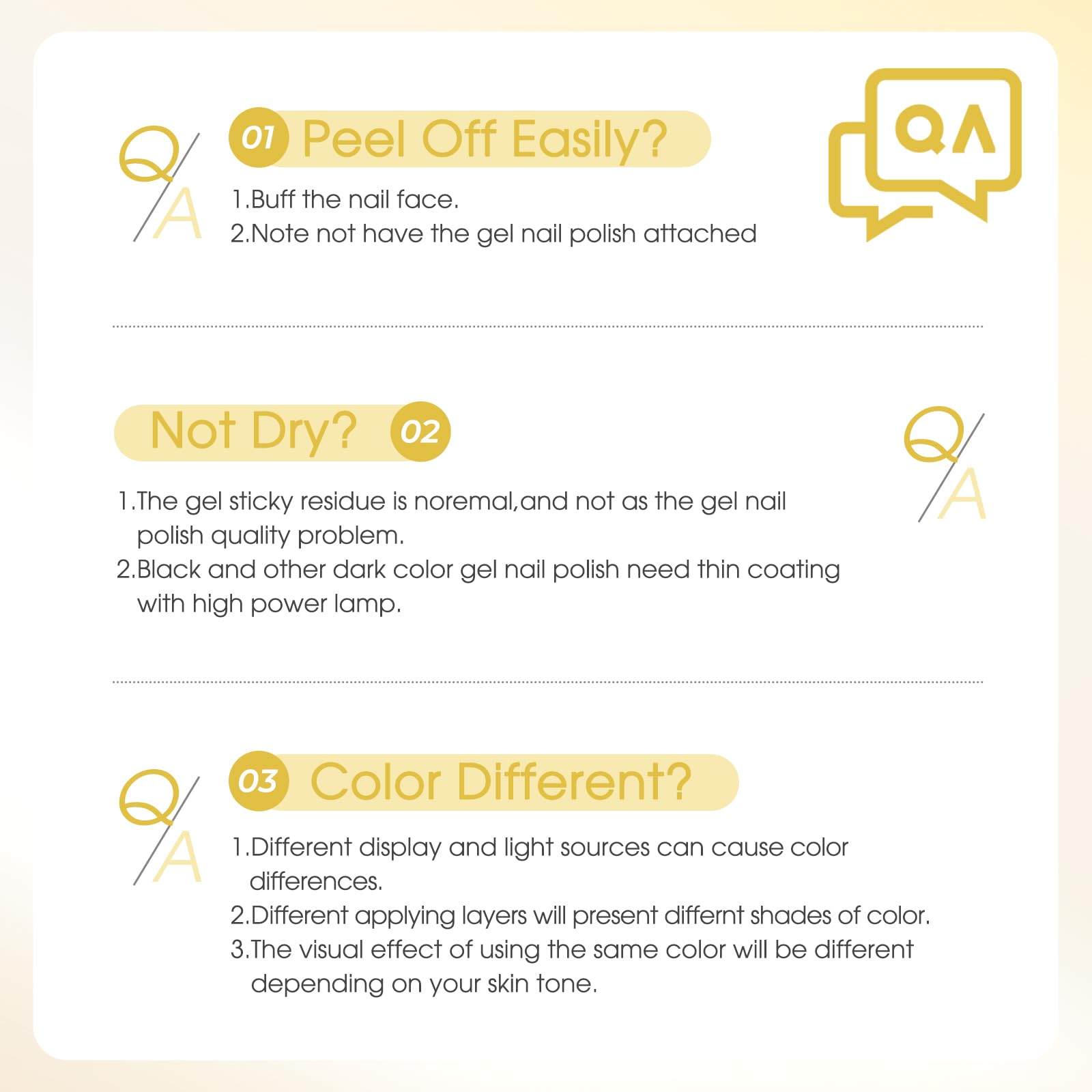 ROSALIND Semi-Permanent Nail Polish, 12 ml Yellow Semi-Permanent Nail Polish, UV/LED Soak Off Spring Summer Nail Polish for DIY Manicure — view 8