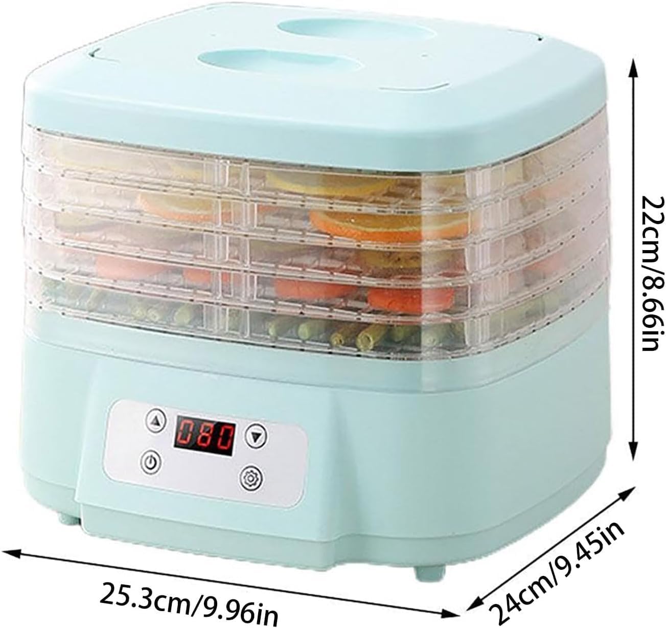 Secadora para El Hogar para Dulces Y Bocadillos, MáQuina Liofilizadora, MáQuina Liofilizadora para El Hogar, Liofilizador con Temporizador Ajustable De 6 Bandejas