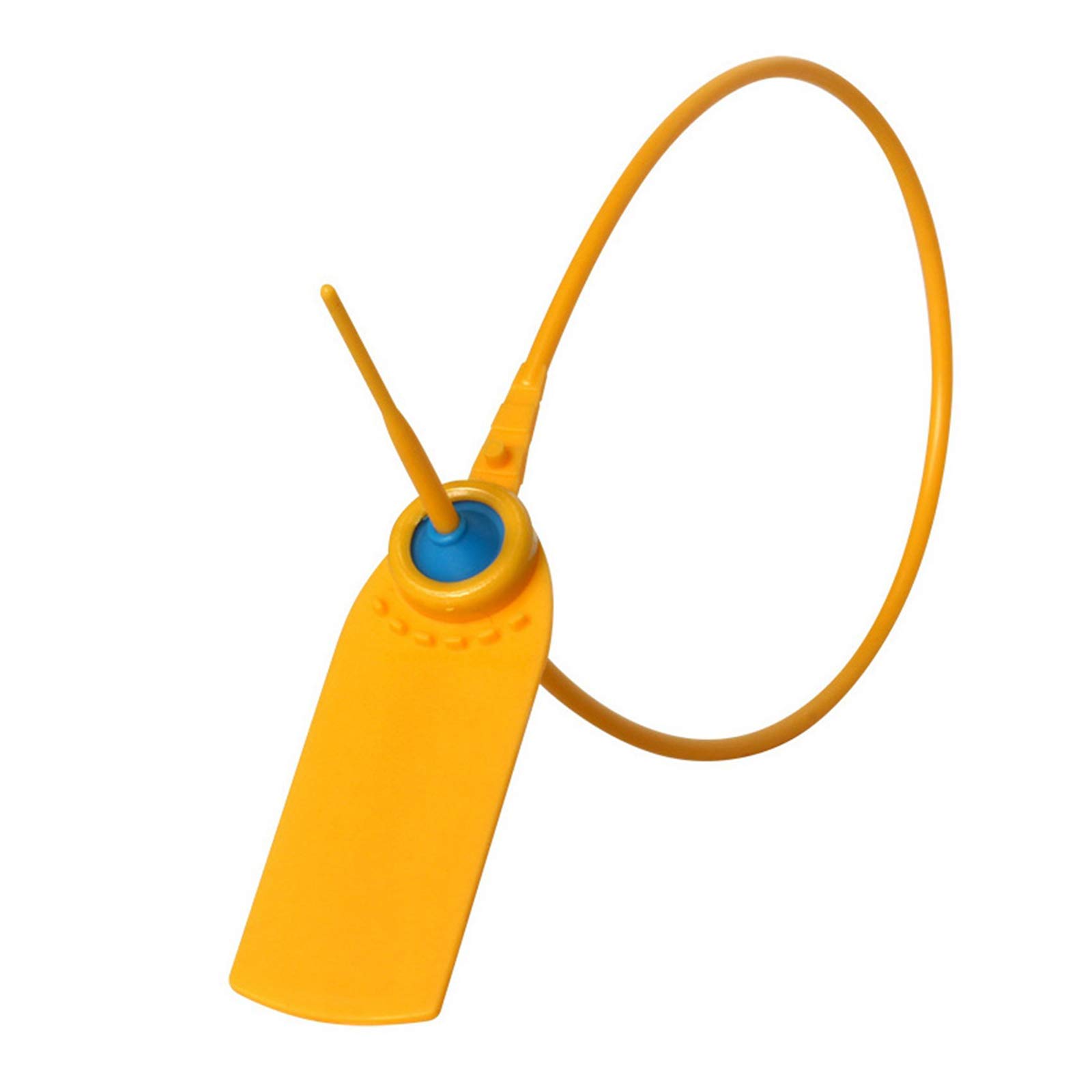 Plomby z numerami, Numerowane krawaty do ciągnięcia, opakowanie 100 sztuk 410 mm plastikowych wielokolorowych butów odzieżowych. Pudełko upominkowe(Yellow-type 2)