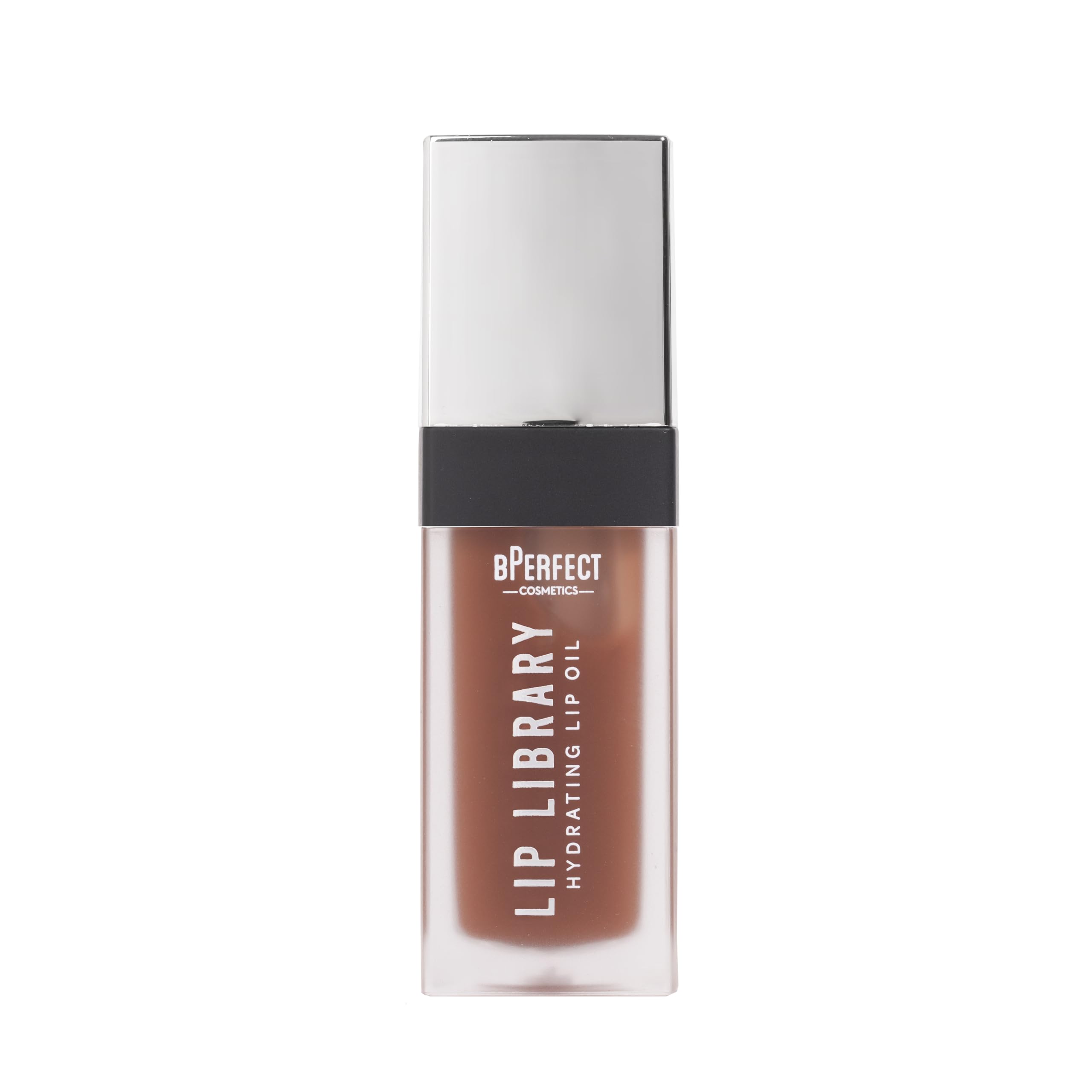 BPerfect Lip Library Lip Oil - Ultra-Shine Hydrating Lip Treatment with Jojoba & Coconut Oil, Shade Sweetheart (Sheer Warm Brown)
