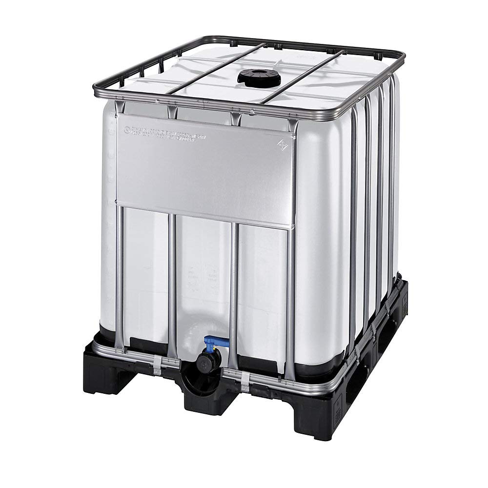 kaiserkraft Contenedor IBC | protección EX | volumen 1000 l | natural | sobre palé de plástico