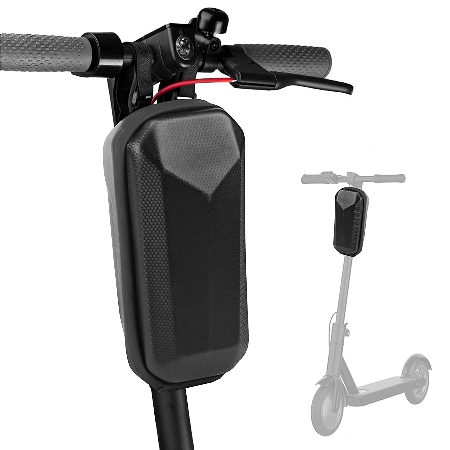 Elektrische Scootertas - Waterdicht, 4 Liter, Voorbuis, PU/EVA, Met Regendichte Ritssluiting & Harde Schaal, Voor Stadsritten, Woon-werk & Vakantie
