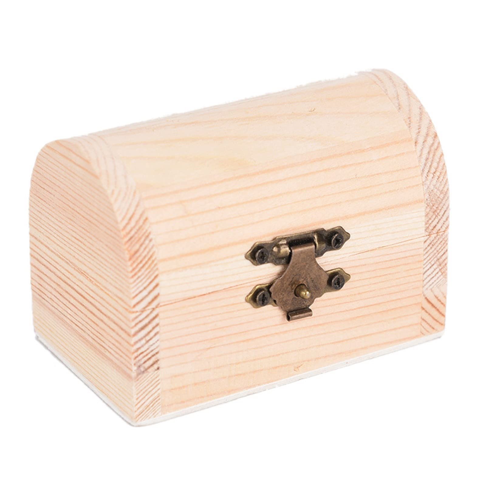 DILLERLE Decorative Doxes With Lids Wooden Treasure Chest Wooden Jewelry Storage Box Cabinet Storage