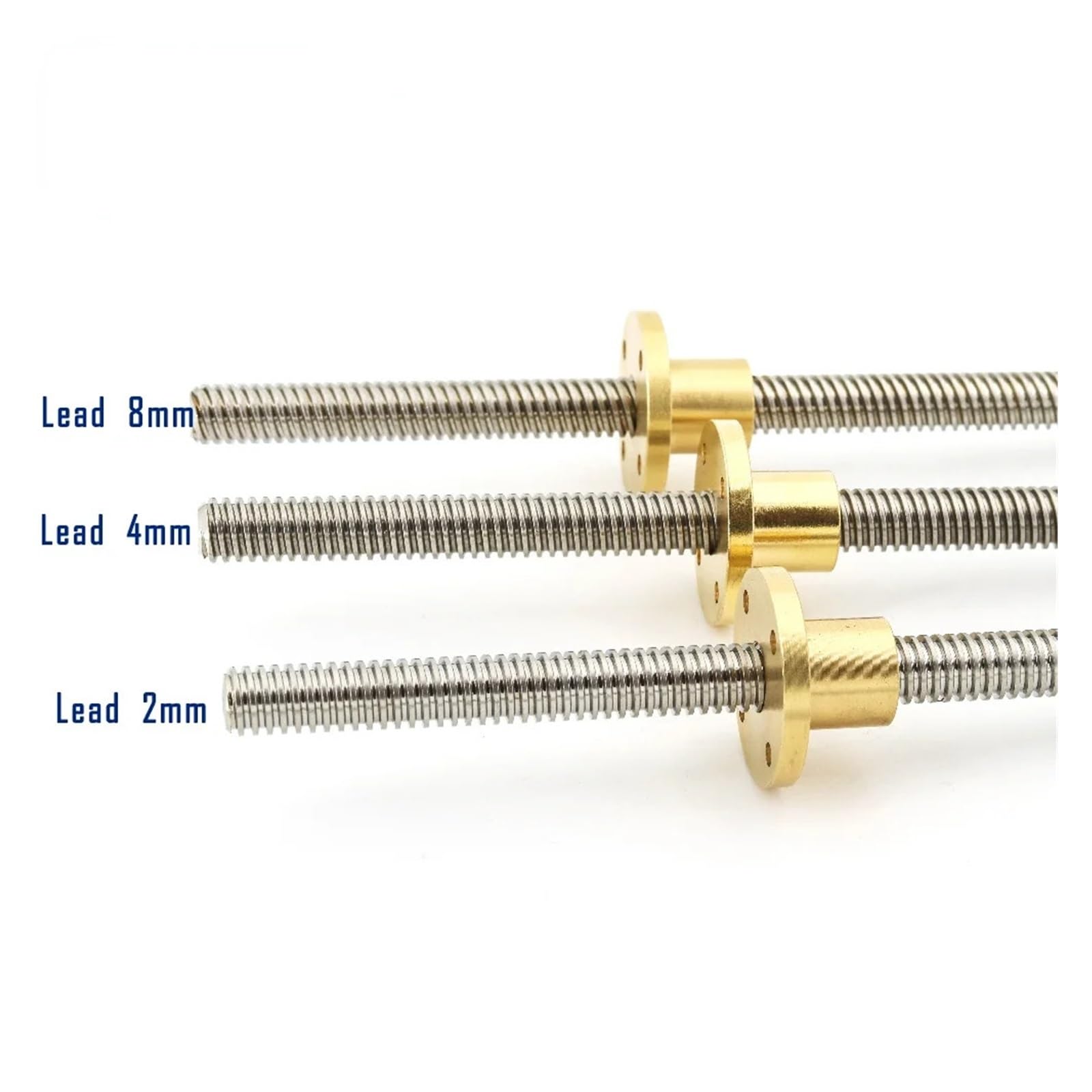 Metal Ball Screw nut T12 Screw Length 1100mm Lead 4mm Trapezoidal Spindle Screw 1pcs with Brass Nut