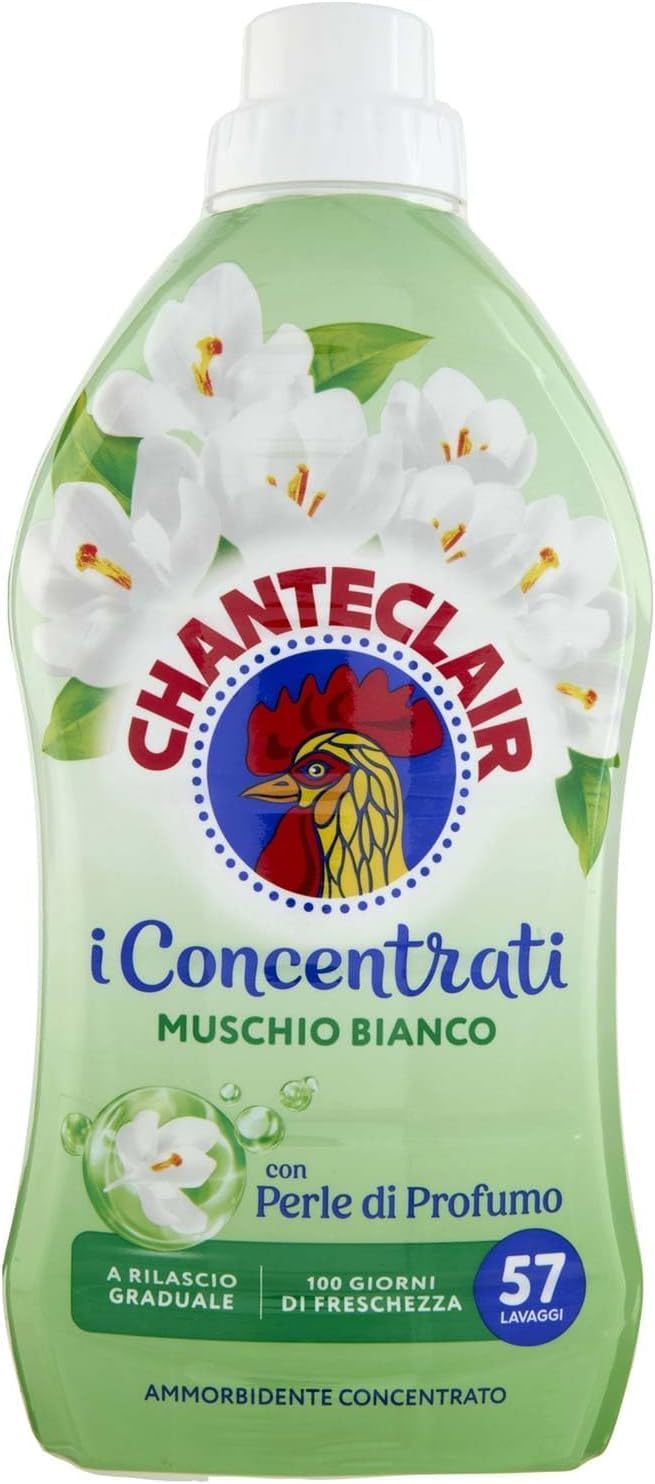Chanteclair I Paquete de prueba concentrado de almizcle blanco detergente para la colada – Perfume para la colada – Suavizante – Saquitos perfumados – Jabón para lavar – 6 artículos del mismo aroma +