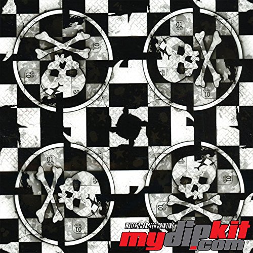 Water Transfer Printing Film - Hydrographic Film - Hydro Dipping - Grunge Skull 1 - RC-1011