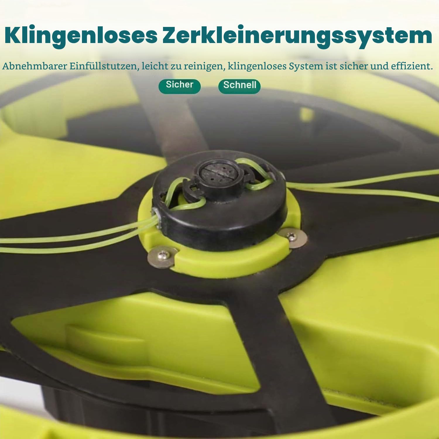 Gartenhäcksler Häcksler Schredder (2500 W,Wartungsarm,Transporträder,überlastsicherung,54cmGroße Trichteröffnung,Fangsack Und Zuführhilfe),noPowercord