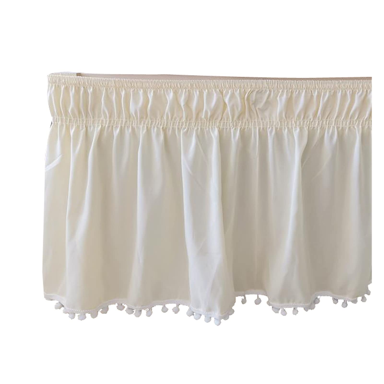 Jupe De Lit D'hôtel à Enrouler, Chemises De Lit élastiques Sans Surface De Lit Double Full Queen King Taille 38cm De Hauteur Pour La Decoration De La Maison Blanc 1005001541717674