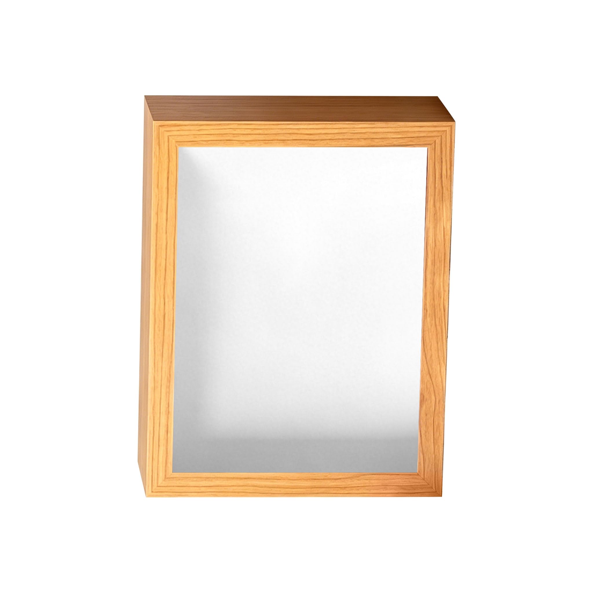 Wall Mount or Tabletop Box with See Through Glass and Sturdy Engineered Wood for Keepsakes Decorative Room Planner