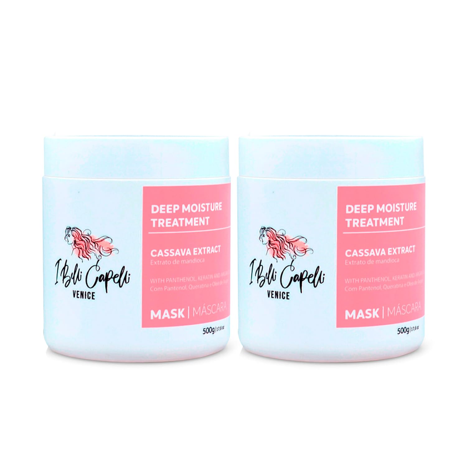 I Belli Capelli Venice Cassava Extract & Argan Oil Hair Mask - Anti-Frizz Keratin Hair Treatment for Dry Damaged Hair - Anti Breakage Hair Products for Women, Helps in Moisturizing, Repairing