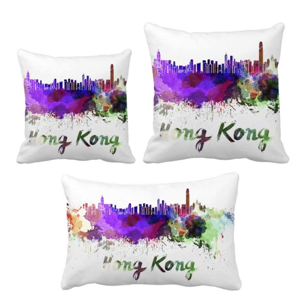 Housse de coussin en porcelaine motif aquarelle idée cadeau maison