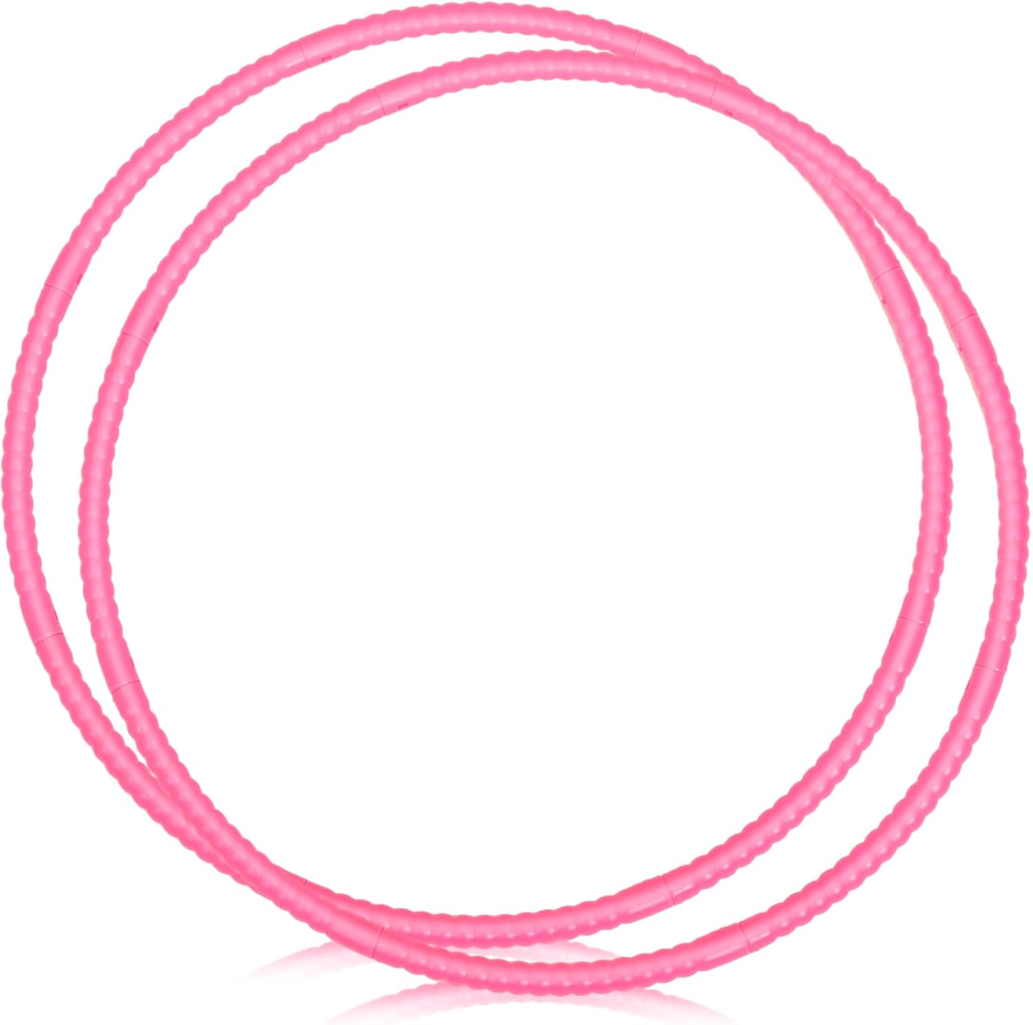 2 Pcs Toy Hoop Exercise Hoop Detachable Adjustable Plastic Toy Ring Playground Equipment for School Colored Circles Exercise Ring for Teens Dog Agility Equipment(Pink,23 Inch)