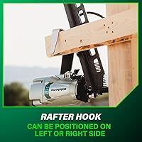 Vista 10 de Clavodora estructural Metabo HPT, clavadora neumática de potencia preferida por profesionales y herramienta de marco para pisos, cubiertas de techo