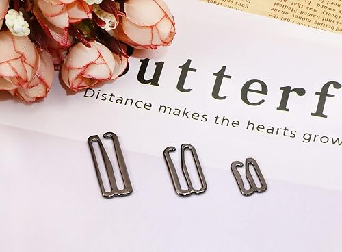 Miniatura 2 de Tupalizy Ganchos de metal para brasier para coser bikini halter tops traje de baño, lencería, traje de baño, diapositivas de ajuste, 60 unidades