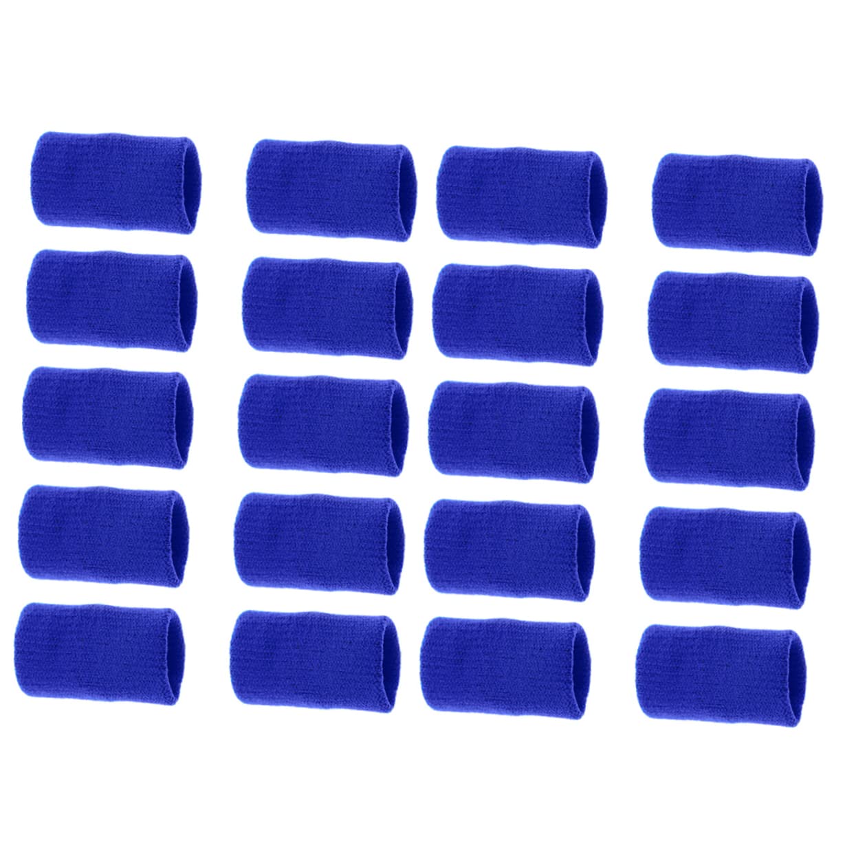 PartyKindom 20Pcs Sports Elastic Finger Sleeves Breathable Volleyball Thumb Brace Protector for Relief Comfortable Support for Basketball Tennis and More