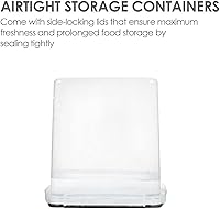 Vista 3 de Vtopmart Contenedores de almacenamiento de alimentos de 2.5 litros84.5 onzas, 4 recipientes herméticos de plástico sin BPA para harina, azúcar