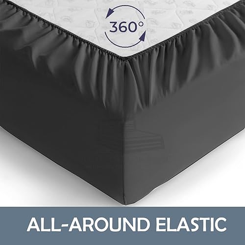 Miniatura 22 de Sábanas extra largas de tamaño individual XL para dormitorio, sábanas de microfibra súper suave, ropa de cama de lujo de hotel, sábanas de Azul