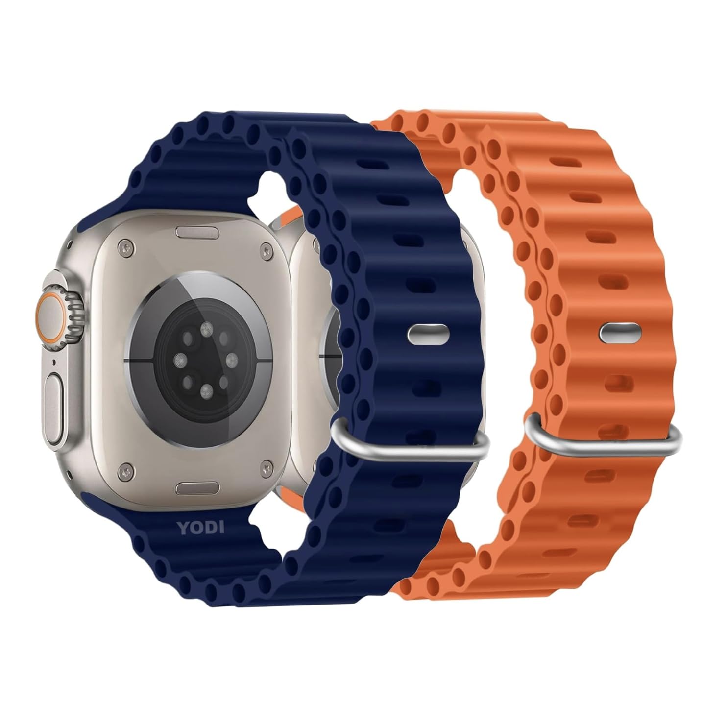 YODI Straps Compatible with Apple Watch 42mm 44mm 45mm 49mm, Replacement Band Soft Silicone Sport Strap for iWatch Ultra Series 8/7/6/5/4/3/2/1 SE