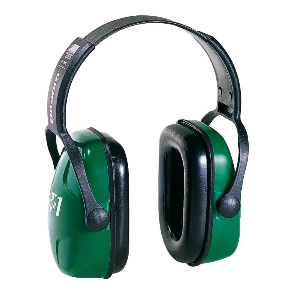 Honeywell Howard Leight 1010928 Thunder T1 Ear Defender Hearing Protection, SNR 30, Black and Green
