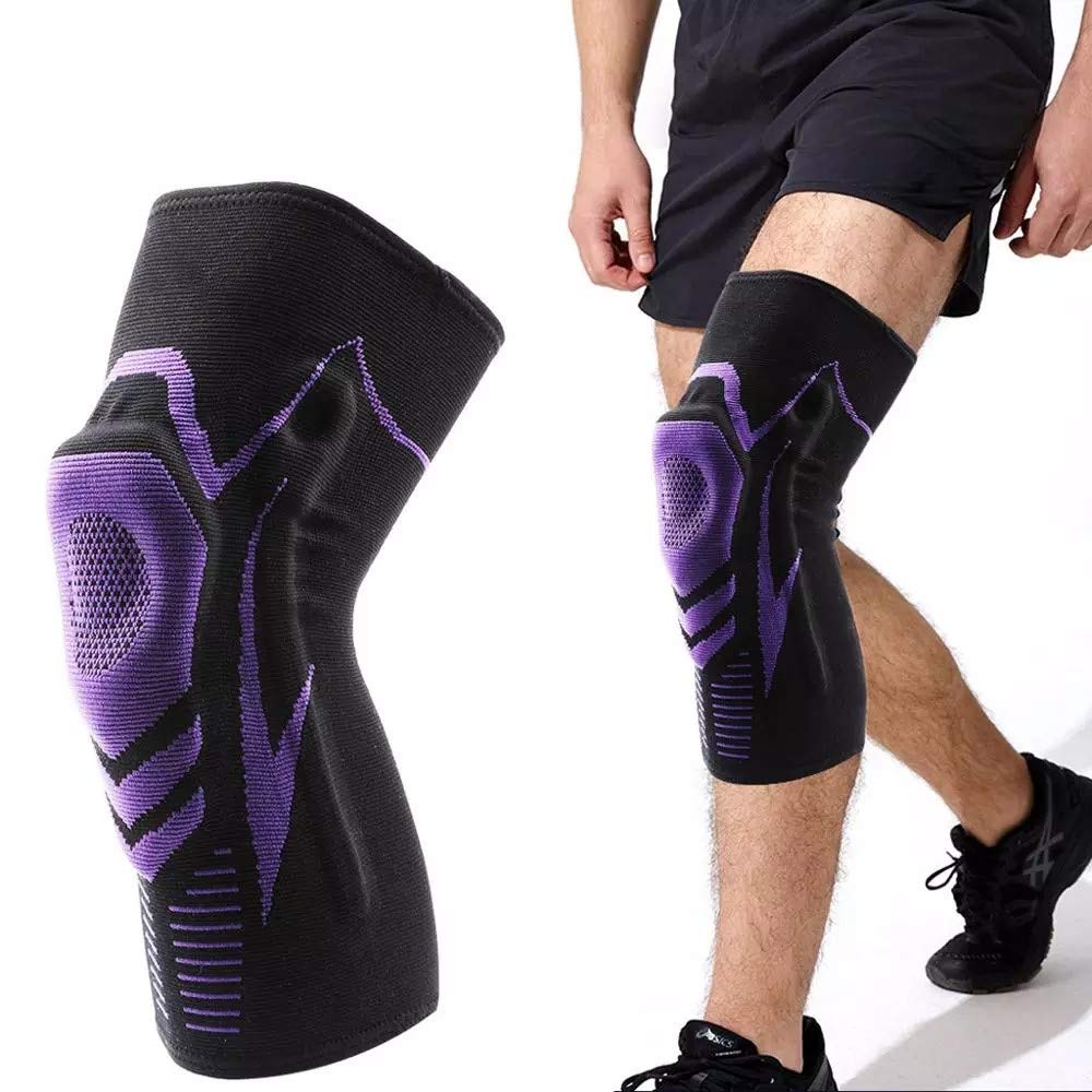 Buy Knee Support Brace Compression Knee Sleeves with Silicone Gel