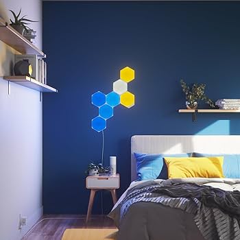 Nanoleaf Shapes LED Wall Lights, RGBW Smart Wall Panels with 16M+