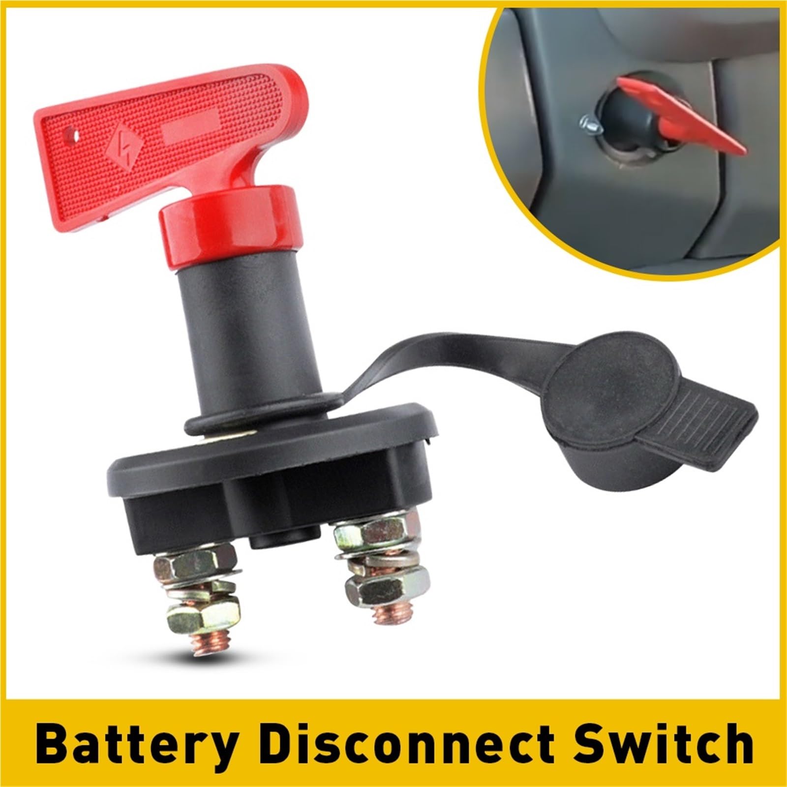 DC 12-24V 100A 200A 300A Wyłącznik akumulatora samochodowego Izolator zasilania Zestaw wyłączników do samochodów ciężarowych, motocykli, łodzi Samochód kempingowy, łódź