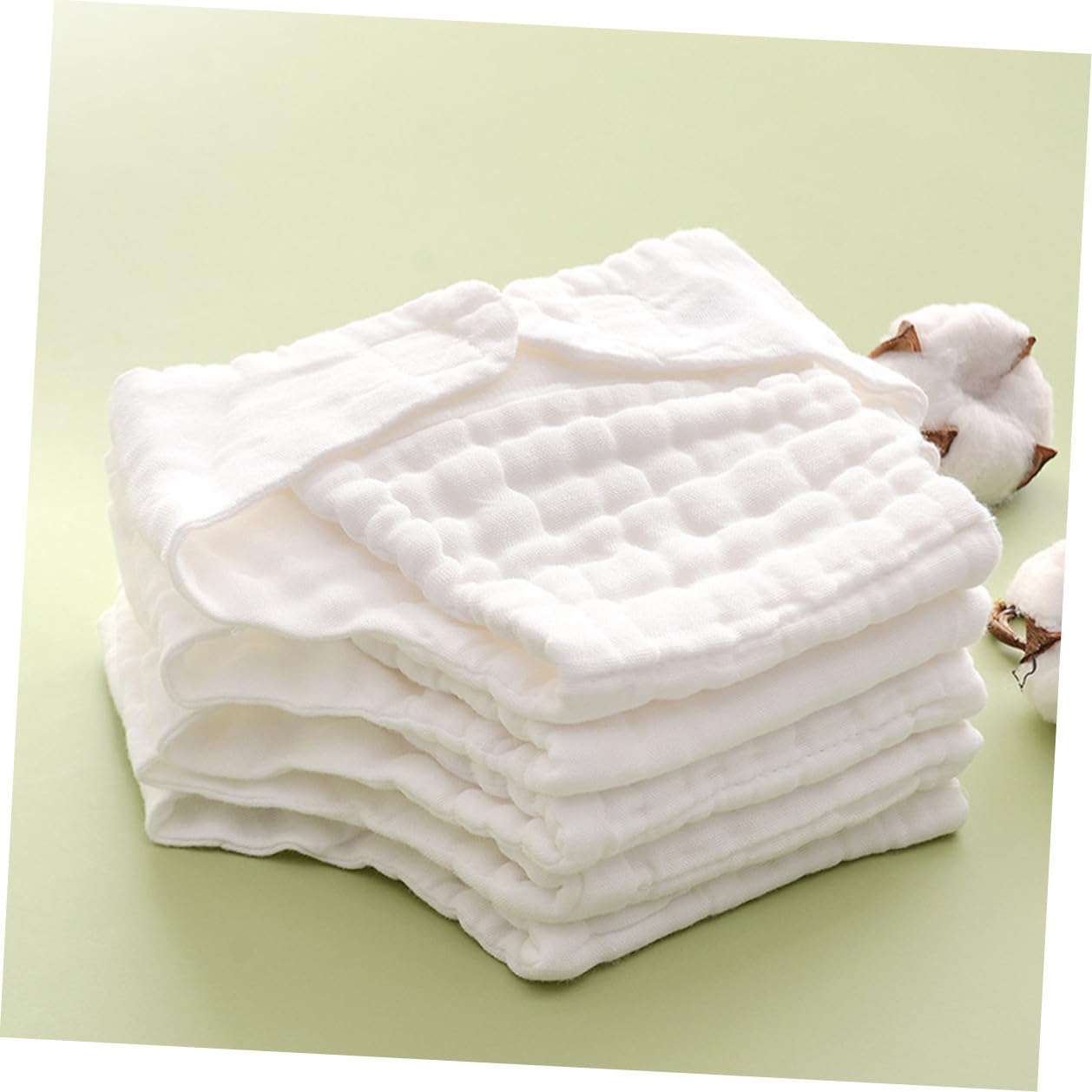 Pañal de Algodón Reutilizable para Ñiño, 5 Piezas, Talla M Blanco