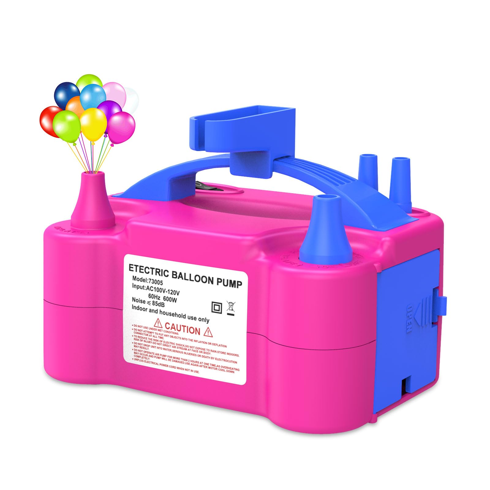 IDAODAN Electric Balloon Pump, Portable Electric Balloon Blower Machine Inflator Air Pump for Party Decorations