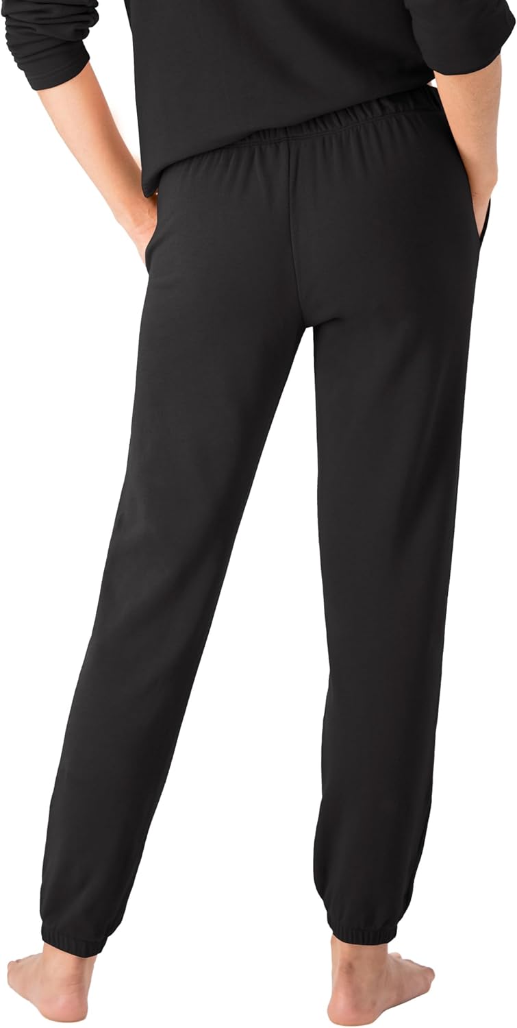 Hanes Womens Originals French Terry Joggers, Lightweight Lounge Pants for Women, Comfywear Loungewear, 28" - Image 3